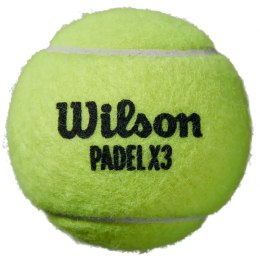 Piłki do tenisa ziemnego Wilson X3 Pack Speed Padel Ball WR8901101001